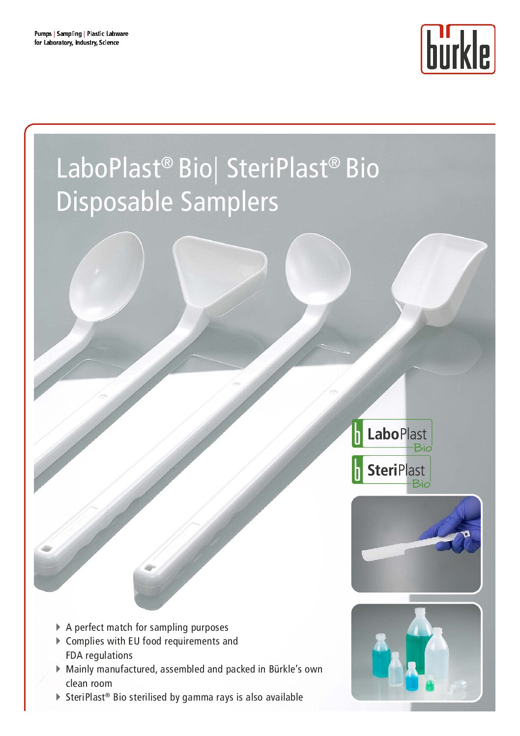 Campionamento monouso Laboplast Steriplast BIO